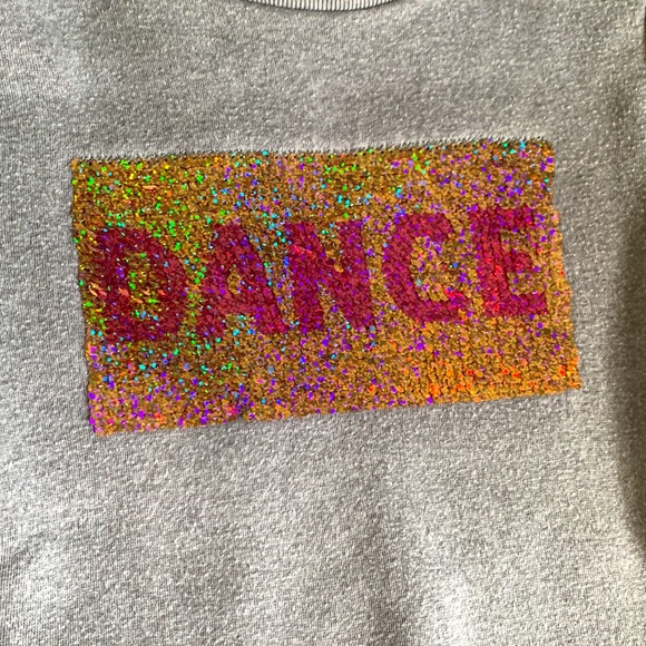 Carters gray DANCE crewneck sweatshirt size 7 - Picture 2 of 3